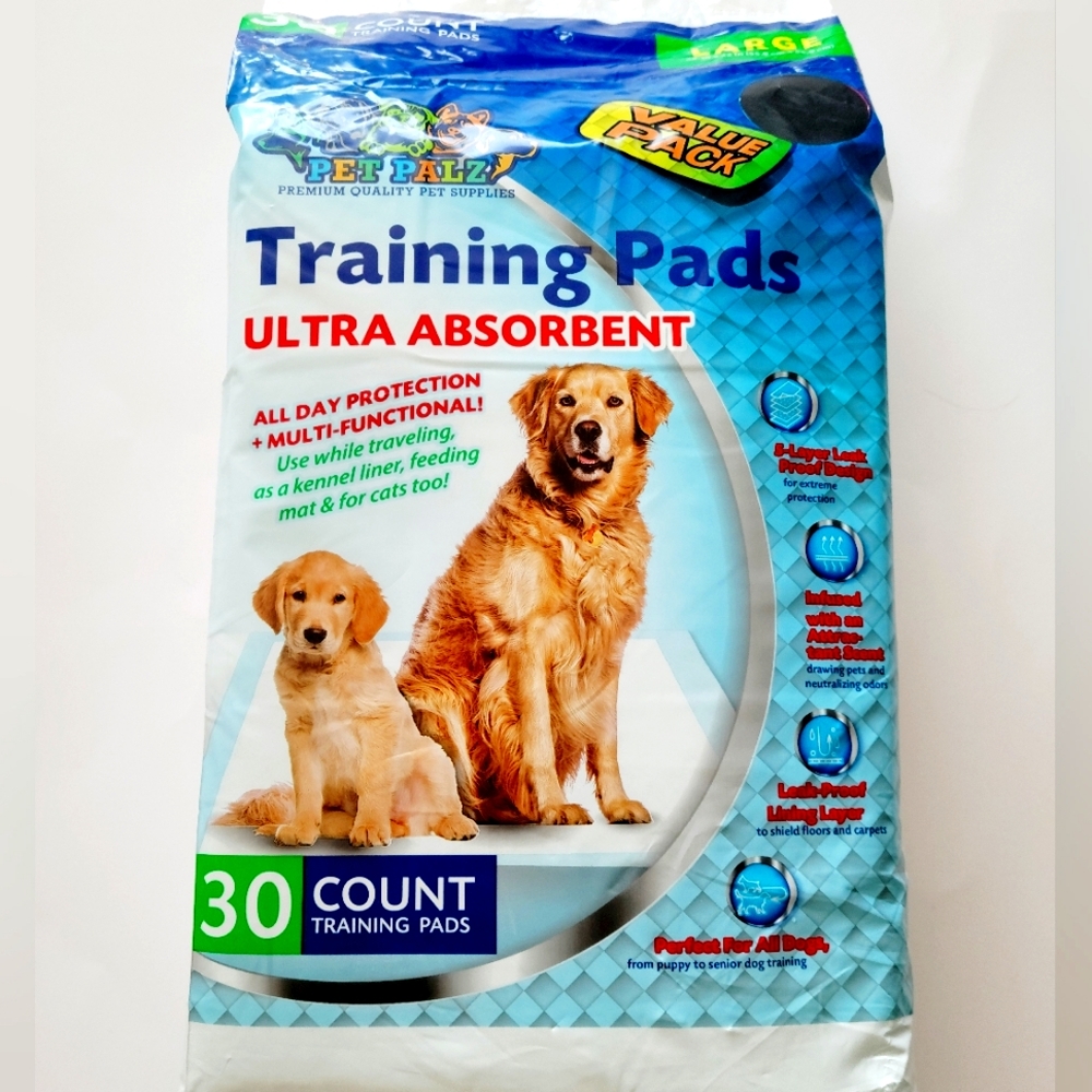 Pet Palz Ultra Absorbent Training Pads 30 Count.